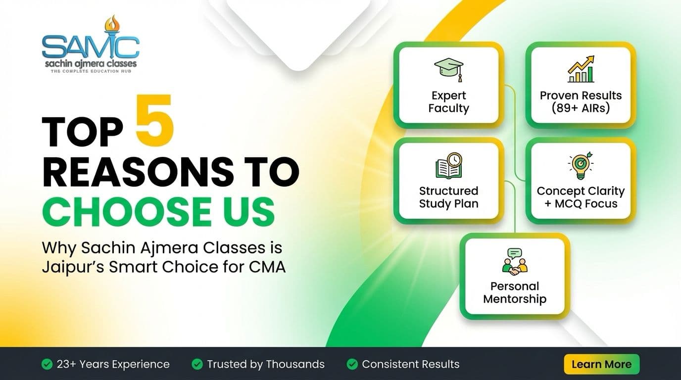 Top 5 Reasons to Choose Sachin Ajmera Classes for CMA in Jaipur