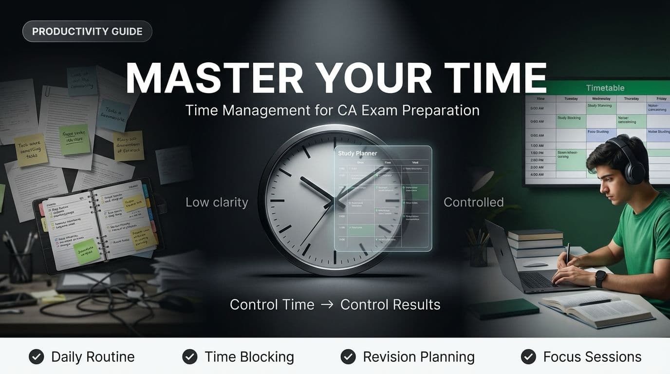 How to Manage Time While Preparing for CA Exams