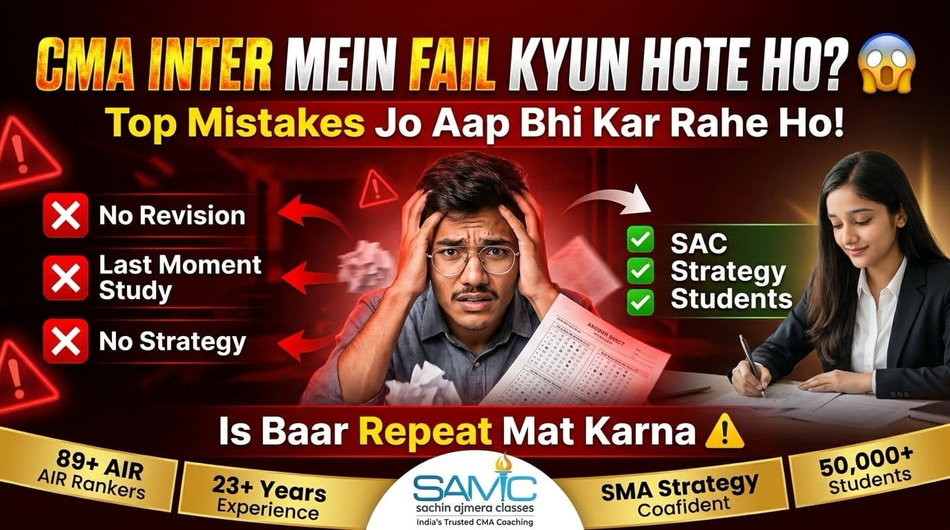 Top Mistakes to Avoid in CMA Inter Exams – Expert Guide India