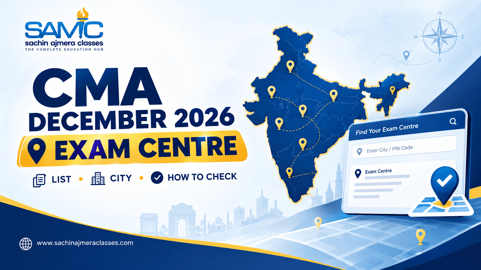 CMA December 2026 Exam Centre: List, City & How to Check Exam Centre